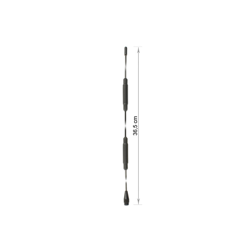 Delock TETRA Antenne 450 - 470 MHz M6 Innengewinde 5 dBi 36,6 cm omnidirektional starr Schraubmontage outdoor schwarz