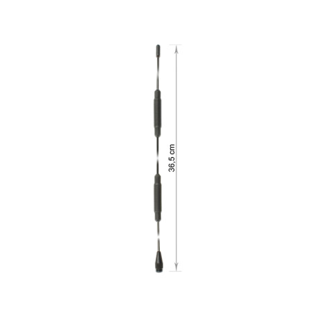 Delock TETRA Antenne 450 - 470 MHz M6 Innengewinde 5 dBi 36,6 cm omnidirektional starr Schraubmontage outdoor schwarz