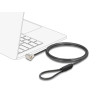 Navilock Laptop Schloss mit Schlüssel für Standard Kensington Slot - kurzer Verriegelungskopf
