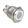 Delock Drucktaster zum Einbau 19 mm 4 x Schraubklemme LED tastend weiß