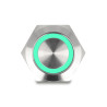 Delock Drucktaster zum Einbau 19 mm 4 x Schraubklemme LED tastend grün