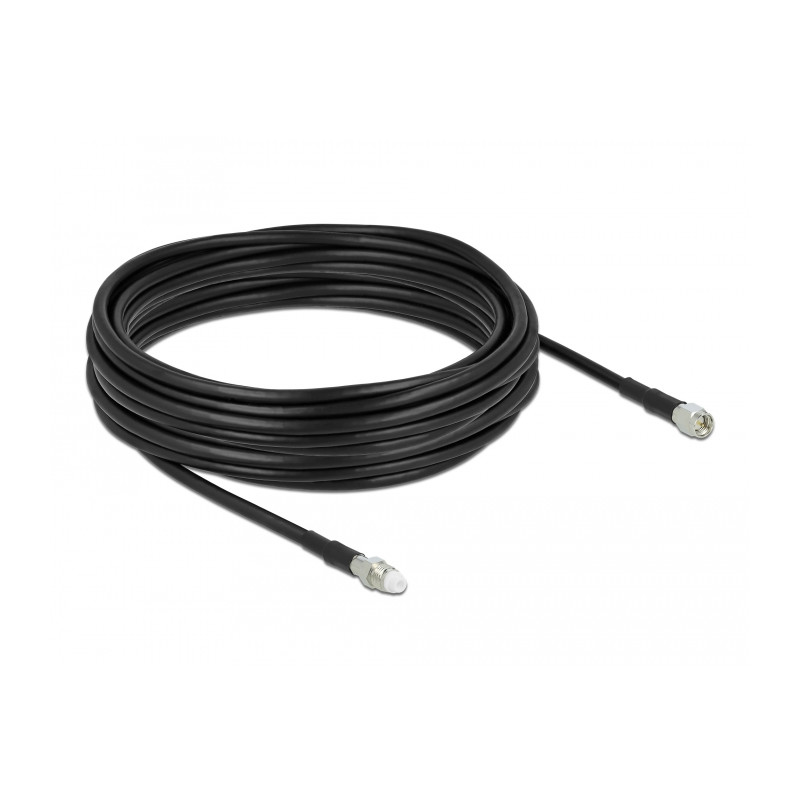 Delock Antennenkabel FME Buchse - SMA Stecker RG-58 10 m