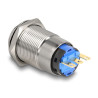 Delock Drucktaster zum Einbau 19 mm 3 x Lötanschluss tastend