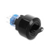 Delock Drehschalter zum Einbau 22 mm 6 x Lötanschluss rastend IP65 schwarz