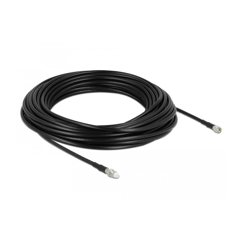 Delock Antennenkabel FME Buchse - SMA Stecker RG-58 C/U 15 m