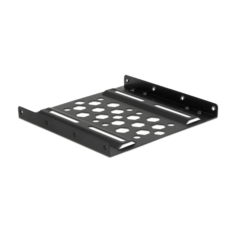 Delock Aluminium Einbaurahmen 2.5″ zu 3.5″ schwarz
