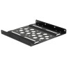 Delock Aluminium Einbaurahmen 2.5″ zu 3.5″ schwarz