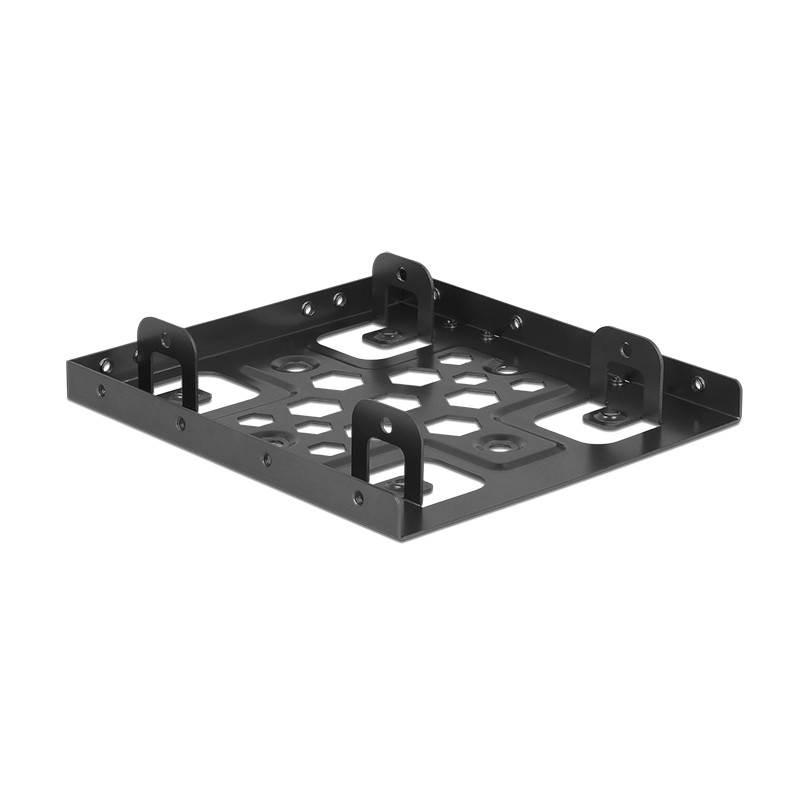 Delock Aluminium Einbaurahmen 2 x 2.5″ zu 3.5″ schwarz