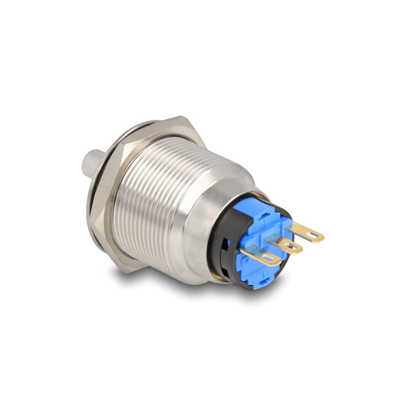 Delock Drehschalter zum Einbau 22 mm 3 x Lötanschluss