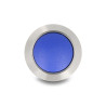 Delock Drucktaster zum Einbau 12 mm 2 x Schraubklemme blau