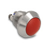 Delock Drucktaster zum Einbau 12 mm 2 x Schraubklemme tastend rot