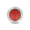Delock Drucktaster zum Einbau 12 mm 2 x Schraubklemme tastend rot