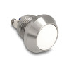 Delock Drucktaster zum Einbau 12 mm 2 x Schraubklemme tastend weiß