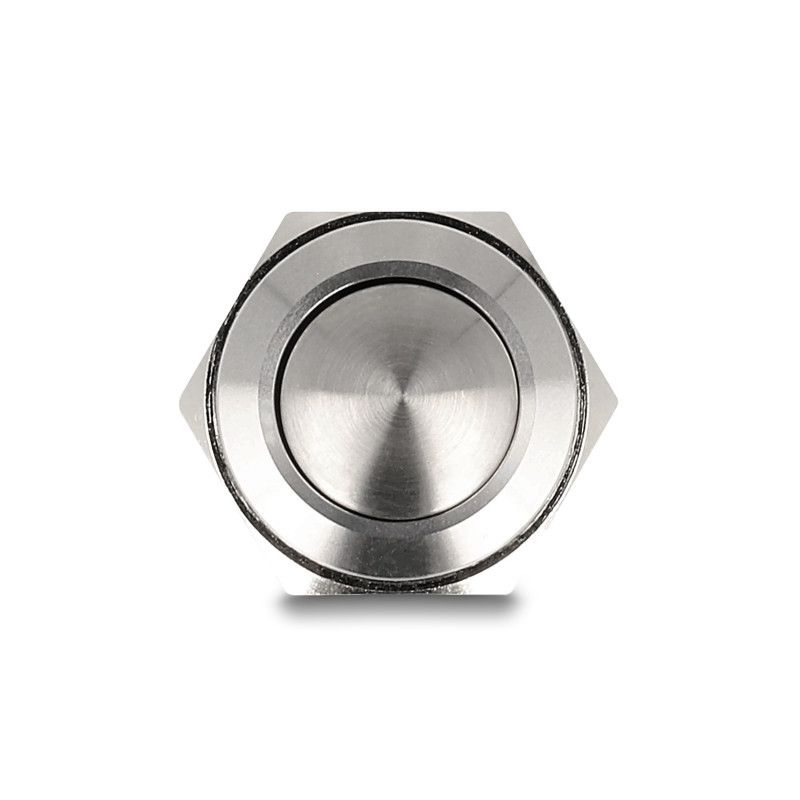 Delock Drucktaster zum Einbau 16 mm 2 x Schraubklemme Taster tastend gewölbt