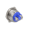 Delock Drucktaster zum Einbau 19 mm 2 x Schraubklemme Taster flach