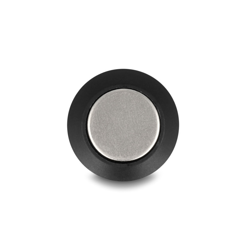 Delock Drucktaster zum Einbau 16 mm 2 x Schraubklemme Taster flach Kunststoff Snap in Montage