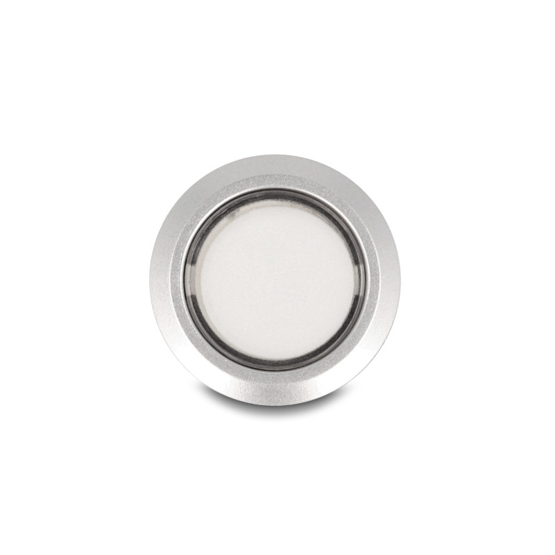 Delock Drucktaster zum Einbau 22 mm 5 x Lötanschluss Taster flach Kunststoff LED weiß