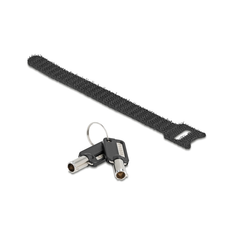 Navilock Laptop Schloss mit Schlüssel für MacBook Pro 2021 - 2024 (14″ und 16″) 2 m schwarz