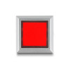 Delock 16 mm Kunststoff Signallampe rot / Lötversion / viereckig