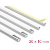 Delock Kabelkanal selbstklebend mit Schiebedeckel 20 x 10 mm - Länge 1 m 5er Pack weiß