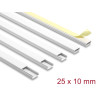 Delock Kabelkanal selbstklebend mit Schiebedeckel 25 x 10 mm - Länge 1 m 5er Pack weiß