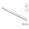 Delock Kabelkanal Flexibel selbstklebend schraubbar 25 x 26 mm - Länge 50 cm grau