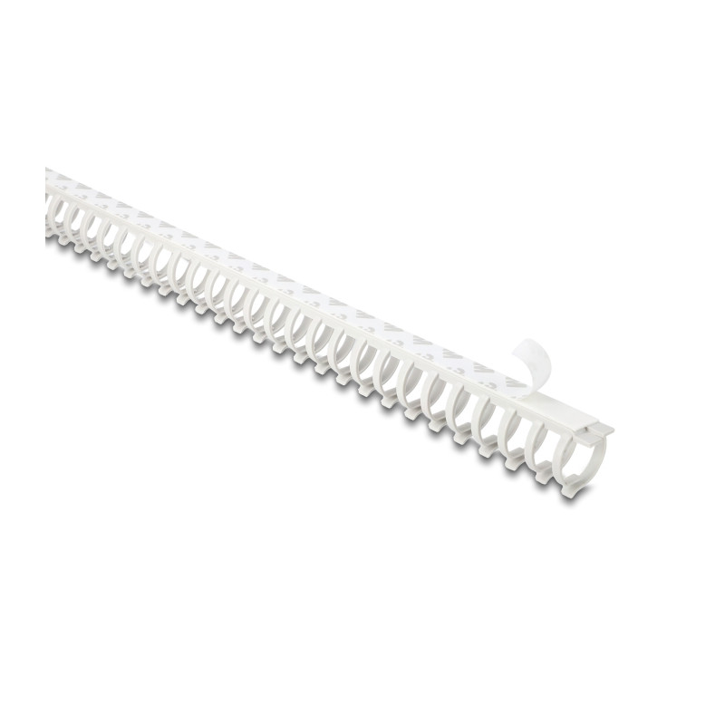 Delock Kabelkanal Flexibel selbstklebend schraubbar 25 x 26 mm - Länge 50 cm grau