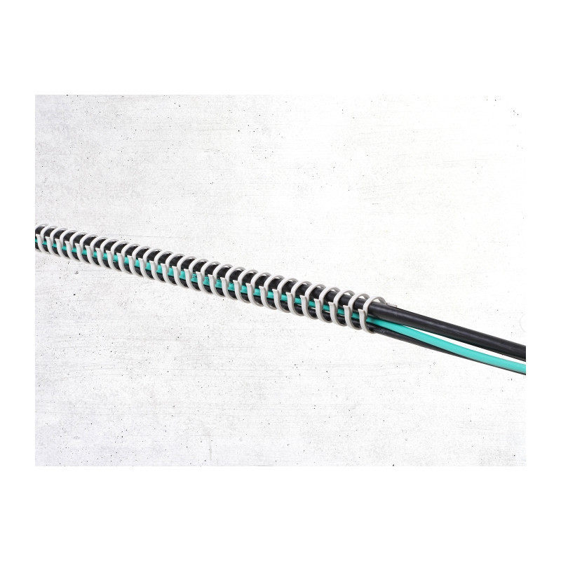 Delock Kabelkanal Flexibel selbstklebend schraubbar 25 x 26 mm - Länge 50 cm grau