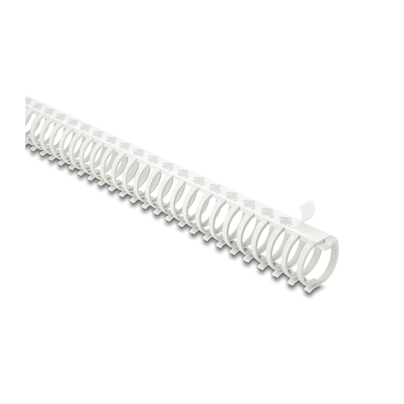 Delock Kabelkanal Flexibel selbstklebend schraubbar 34 x 35 mm - Länge 50 cm grau