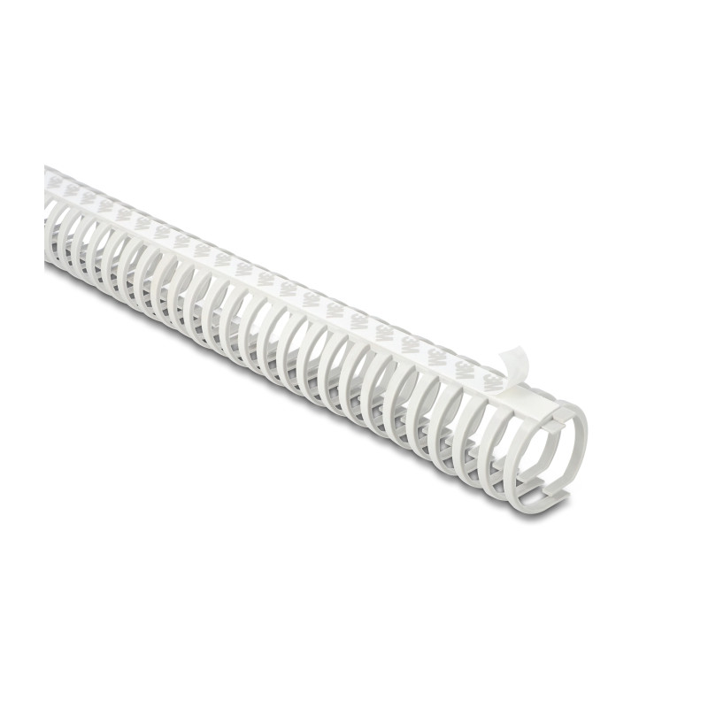 Delock Kabelkanal Flexibel selbstklebend schraubbar 45 x 46 mm - Länge 50 cm grau