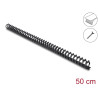 Delock Kabelkanal Flexibel selbstklebend schraubbar 25 x 26 mm - Länge 50 cm schwarz