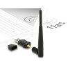 Delock USB 2.0 Dualband WLAN ac/a/b/g/n Stick 433 + 150 Mbps mit externer Antenne