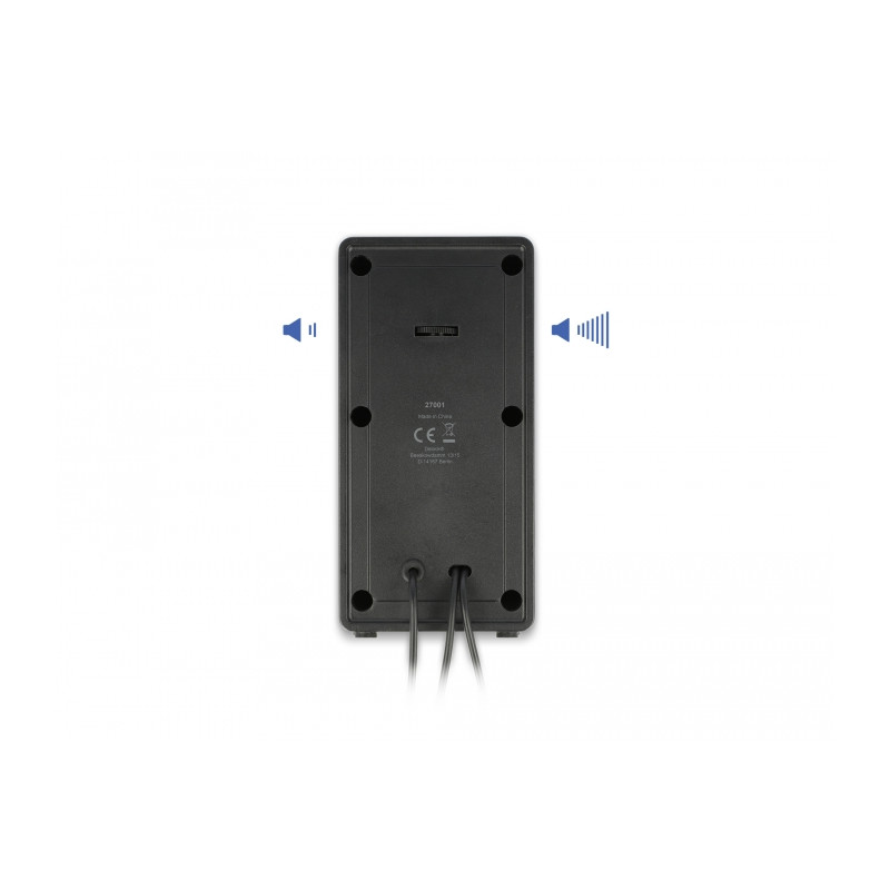 Delock Stereo 2.0 PC Lautsprecher mit 3,5 mm Klinkenstecker und USB Stromversorgung
