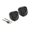 Delock Mini Stereo PC Lautsprecher mit 3,5 mm Klinkenstecker und USB Stromversorgung