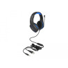 Delock Gaming Headset Over-Ear mit 3,5 mm Klinkenstecker und blauem LED Licht für PC, Notebook und Spielekonsolen