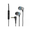 Delock In-Ear Kopfhörer mit 4 Pin 3,5 mm Klinkenstecker, Mikrofon und Lautstärkeregler + Quick-Mute Funktion für Smartphones und