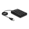 Delock USB Nummernblock 19 Tasten schwarz