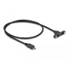 Delock Kabel USB 2.0 Micro-B Buchse zum Einbau - USB 2.0 Micro-B Stecker 0,5 m