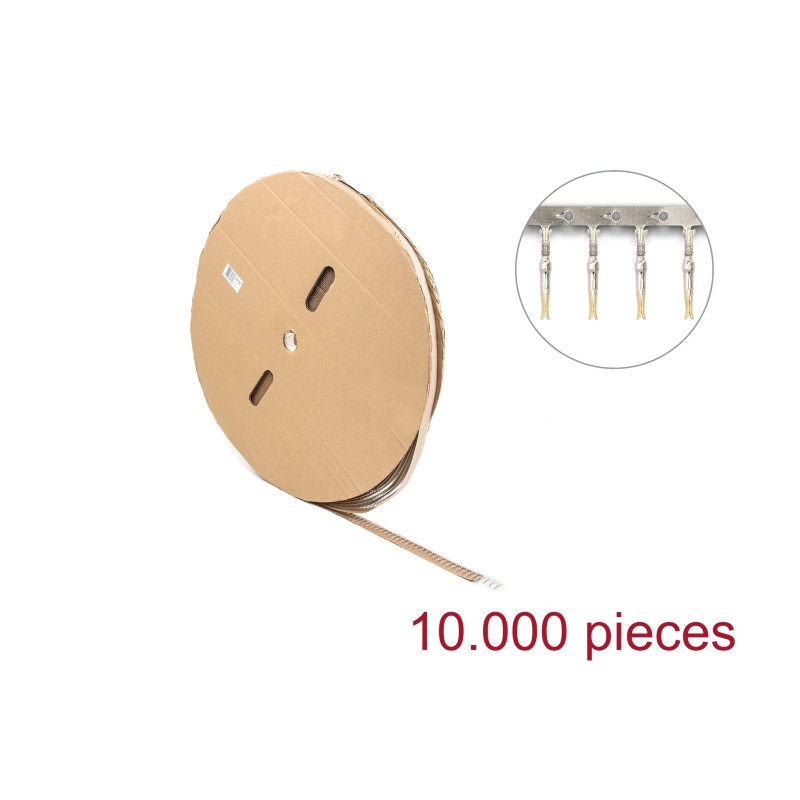 Delock Crimp-Kontakte für D-Sub Crimp Buchse 10.000 Stück auf Rolle