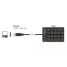 Delock USB Nummernblock 19 Tasten schwarz
