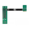 Delock Riser Karte Mini PCI Express - 2 x PCI mit flexiblem Kabel 13 cm links gerichtet