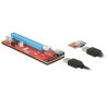 Delock Riser Karte PCI Express x1 - x16 mit 60 cm USB Kabel