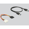 Delock Riser Karte PCI Express x1 - x16 mit 60 cm USB Kabel