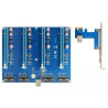 Delock Riser Karte PCI Express x1 - 4 x PCIe x16 mit 60 cm USB Kabel
