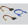 Delock Riser Karte PCI Express x1 - 4 x PCIe x16 mit 60 cm USB Kabel
