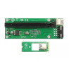 Delock Riser Karte M.2 Key B+M - PCI Express x16 mit 30 cm USB Kabel