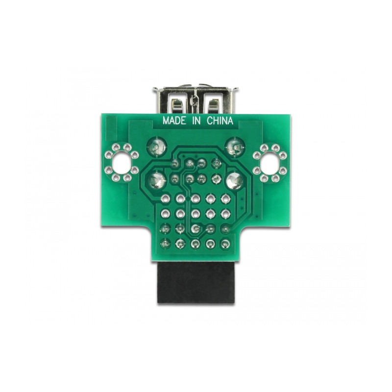 Delock USB Pfostenbuchse - 2 x USB 2.0 Typ-A Buchse - oben