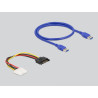 Delock Riser Karte PCI Express x1 zu x16 mit 60 cm USB Kabel