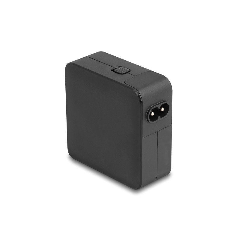 Delock USB GaN Ladegerät 2 x USB Type-C™ PD 3.0 mit 65 W inklusive Strom-Adapter für EU / US / UK