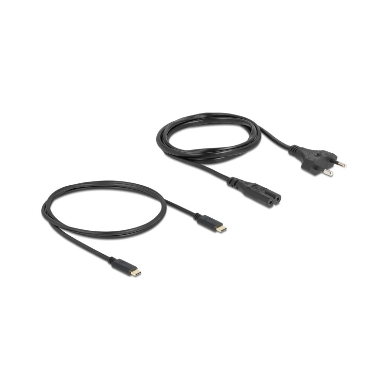 Delock USB GaN Ladegerät 2 x USB Type-C™ PD 3.0 mit 65 W inklusive Strom-Adapter für EU / US / UK